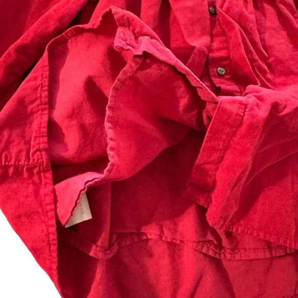 Zara baby girls size 18-24 months red corduroy dress, button down in back - Picture 2 of 4